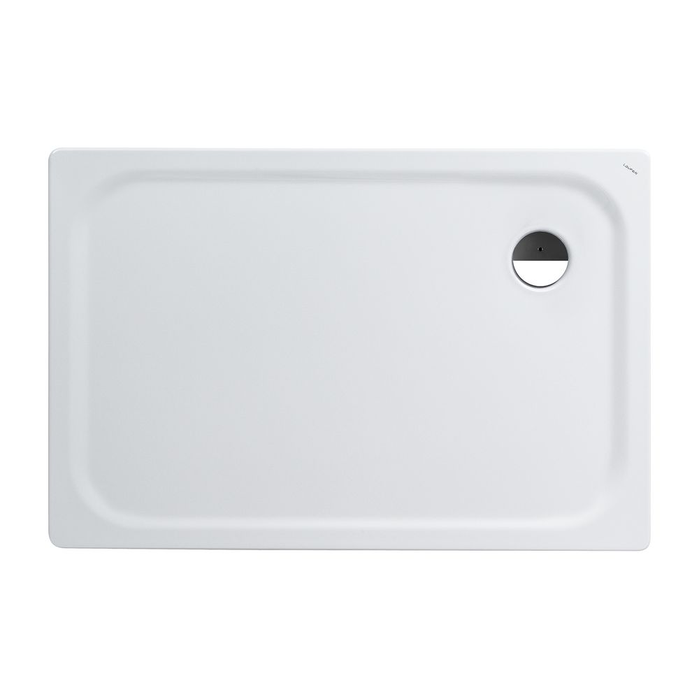 Laufen Duschwanne Platina 800x1200x25mm, Weiß, aus Stahl, Ablauf seitlich mit An... LAUFEN-H2150056000401 4014804719798 (Abb. 1)