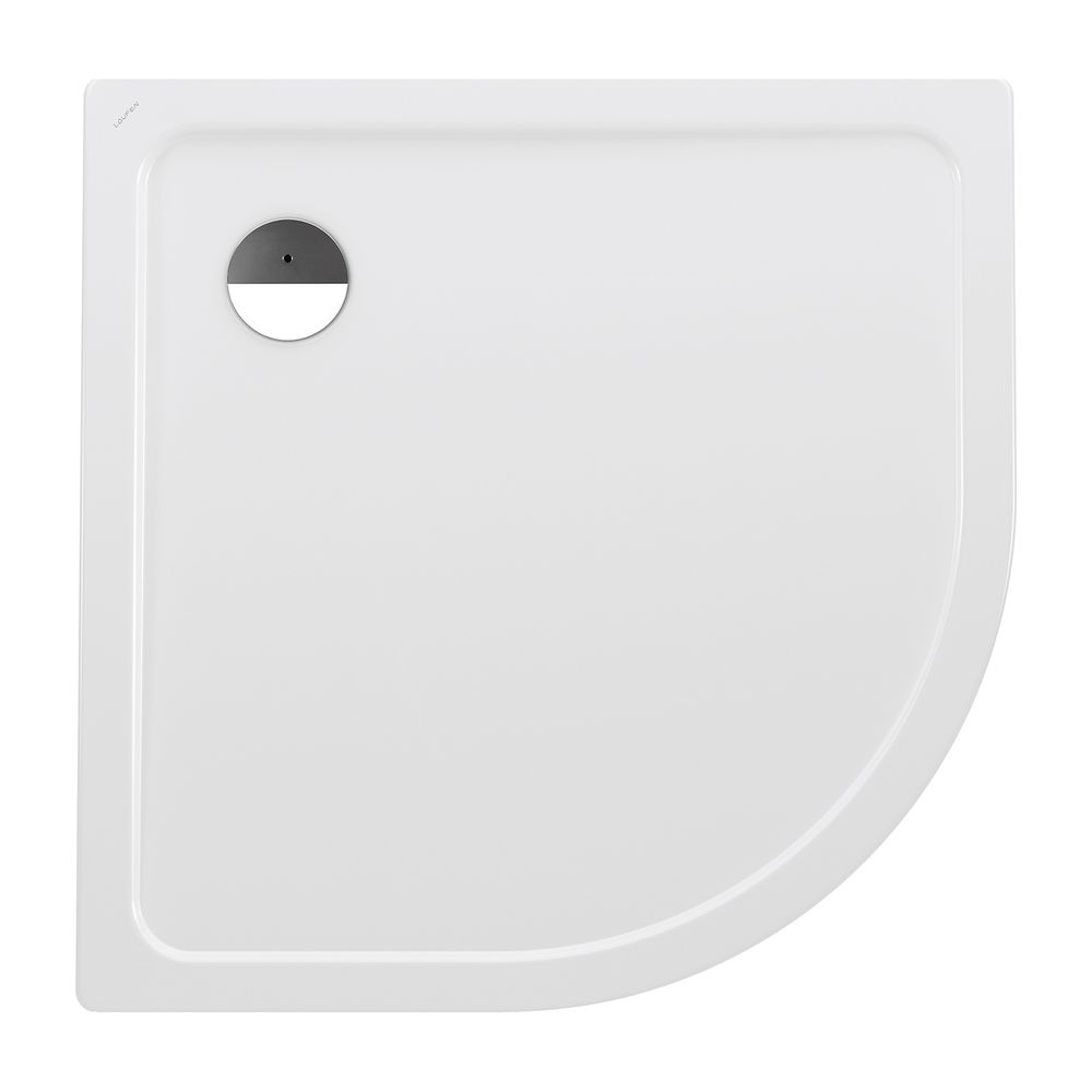 Laufen Duschwanne Viertelkreis Platina 1000x1000x25mm, Weiß, aus Stahl, Ablauf s... LAUFEN-H2150096000401 4014804773226 (Abb. 1)