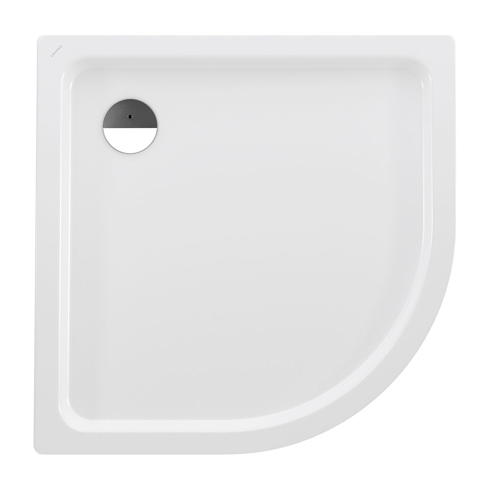 Laufen Duschwanne Viertelkreis Platina 1000x1000x65mm, Weiß, aus Stahl, Ablauf s... LAUFEN-H2150190000401 4014804773363 (Abb. 1)