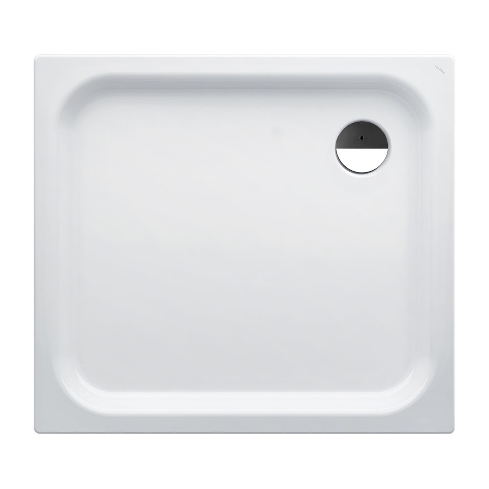 Laufen Duschwanne Platina 900x1000x65mm, Weiß, aus Stahl, Ablauf seitlich, inklu... LAUFEN-H2150310000401 7612738925765 (Abb. 1)