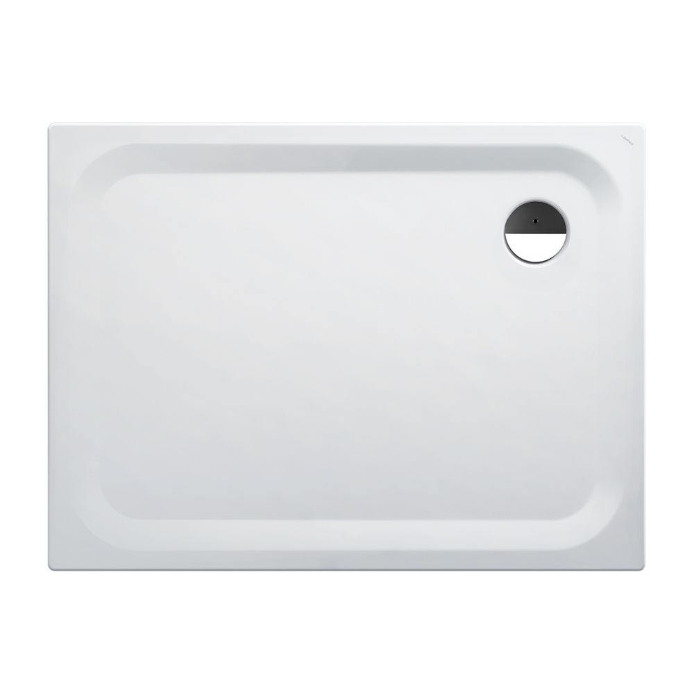 Laufen Duschwanne Platina 900x1200x25mm, Weiß, aus Stahl, Ablauf seitlich, inklu... LAUFEN-H2150320000401 7612738925802 (Abb. 1)