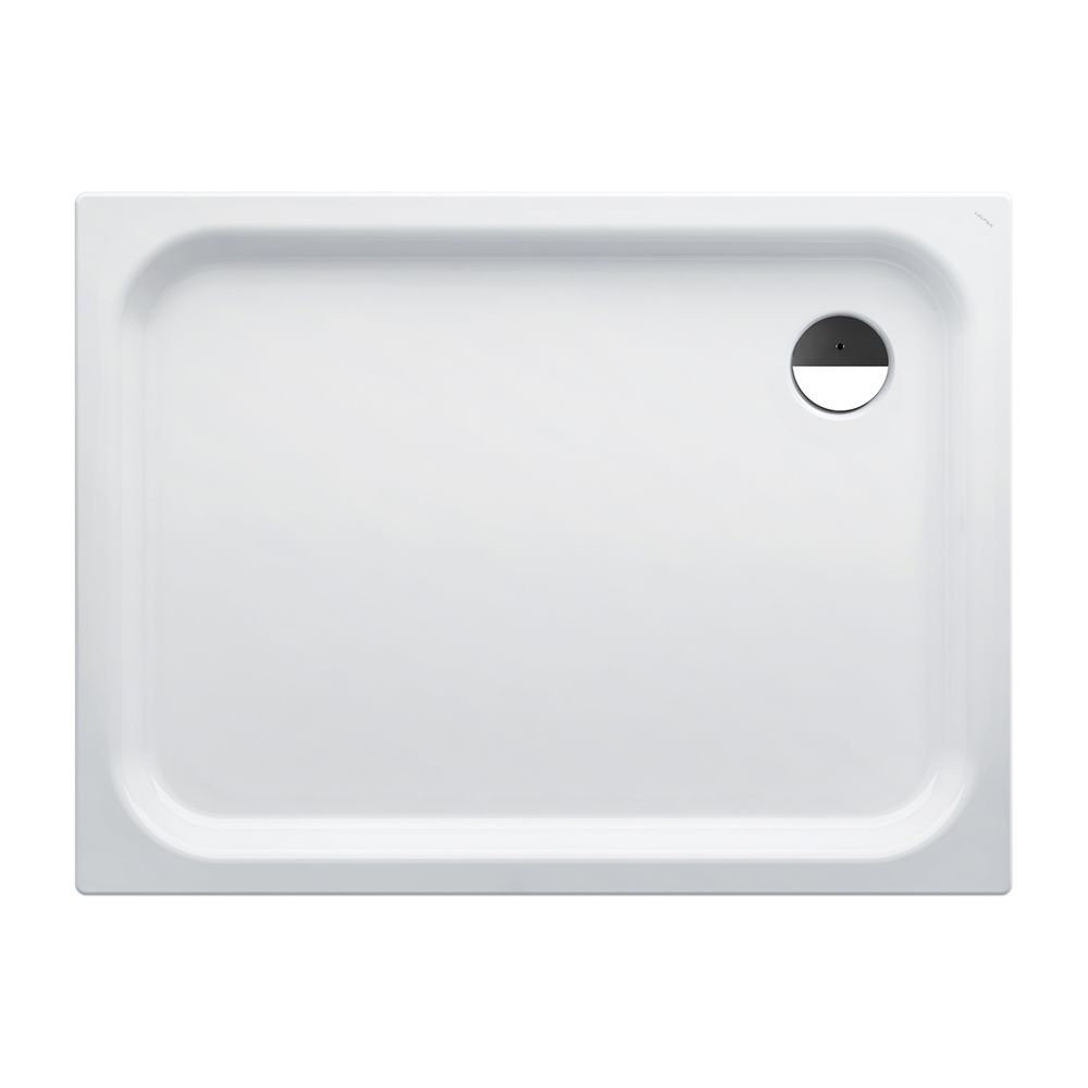 Laufen Duschwanne Platina 900x1200x65mm, Weiß, aus Stahl, Ablauf seitlich, inklu... LAUFEN-H2150330000401 7612738925840 (Abb. 1)