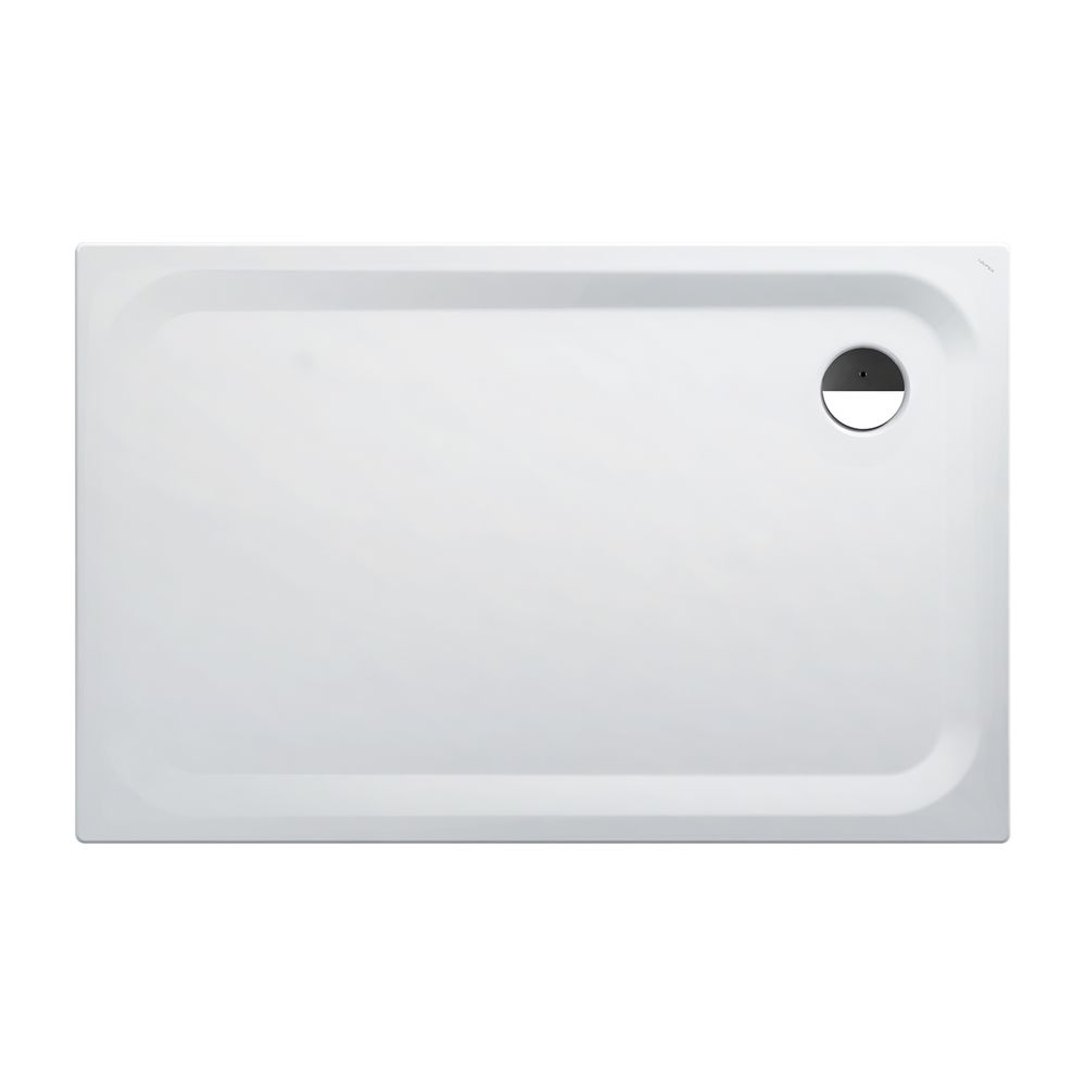 Laufen Duschwanne Platina 900x1400x25mm, Weiß, aus Stahl, Ablauf seitlich, inklu... LAUFEN-H2150340000401 7612738925888 (Abb. 1)