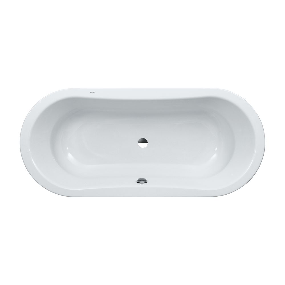 Laufen Einbau-Badewanne Thallium 800x1800x420mm, Weiß, aus Stahl, inklusive Scha... LAUFEN-H2250800000401 4014804982383 (Abb. 1)