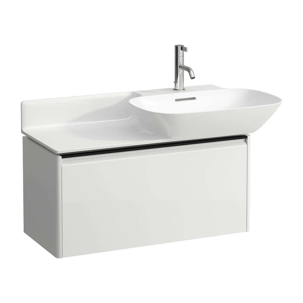 Laufen Waschtischunterbau BASE für INO 339x317x515mm, glänzend Schwarz, Weiß, 1 ... LAUFEN-H4030031102611 7612738948641 (Abb. 1)