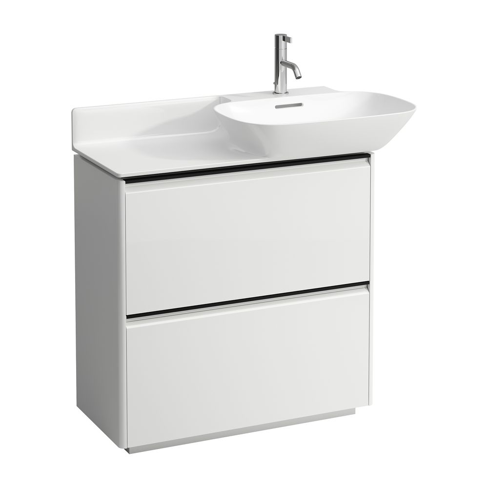 Laufen Waschtischunterbau BASE für INO 348x769x768mm, glänzend Schwarz, Weiß, bo... LAUFEN-H4030041102611 7612738948580 (Abb. 1)