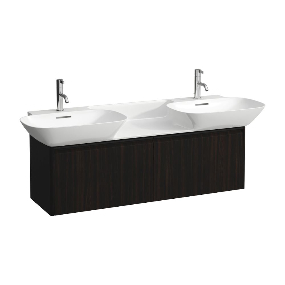 Laufen Waschtischunterbau BASE für INO 348x1170x362mm, Ulme dunkel, Schwarz, 2 S... LAUFEN-H4030161102631 7612738084622 (Abb. 1)