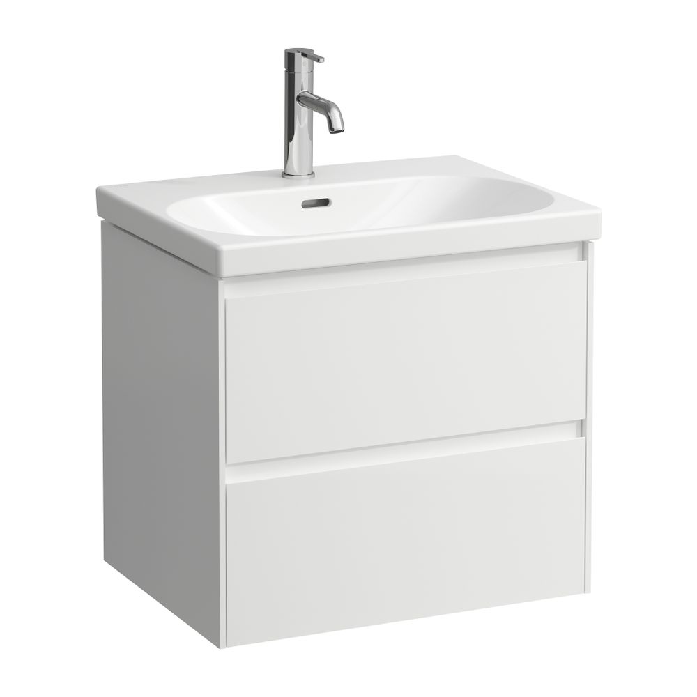 Laufen Waschtischunterbau LANI 442x584x515mm, Mattweiß, mit 2 Schubladen, Griffl... LAUFEN-H4035321122601 7612738008024 (Abb. 1)