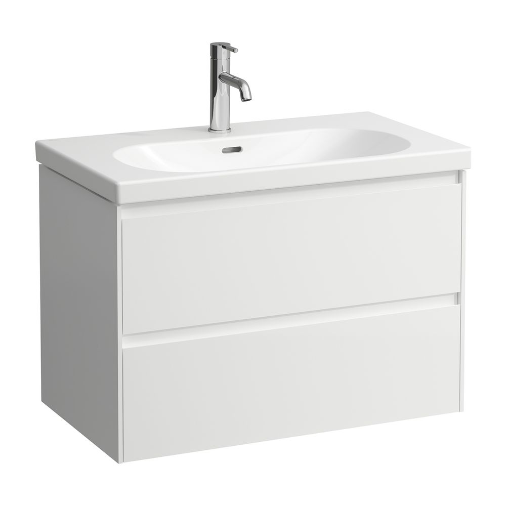 Laufen Waschtischunterbau LANI 442x784x515mm, glänzend Weiß, mit 2 Schubladen, G... LAUFEN-H4035521122611 7612738008857 (Abb. 1)