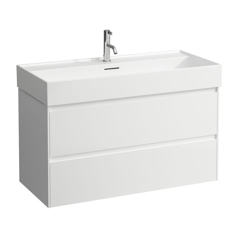 Laufen Waschtischunterbau LANI 442x984x515mm, Mattweiß, mit 2 Schubladen, Griffl... LAUFEN-H4035621122601 7612738041335 (Abb. 3)