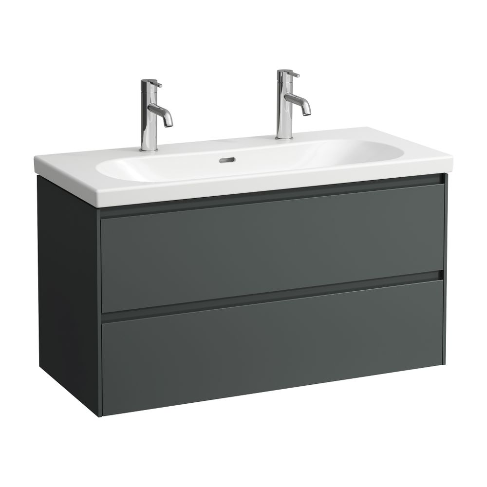 Laufen Waschtischunterbau LANI 442x984x515mm, Verkehrsgrau, mit 2 Schubladen, Gr... LAUFEN-H4035621122661 7612738041359 (Abb. 2)