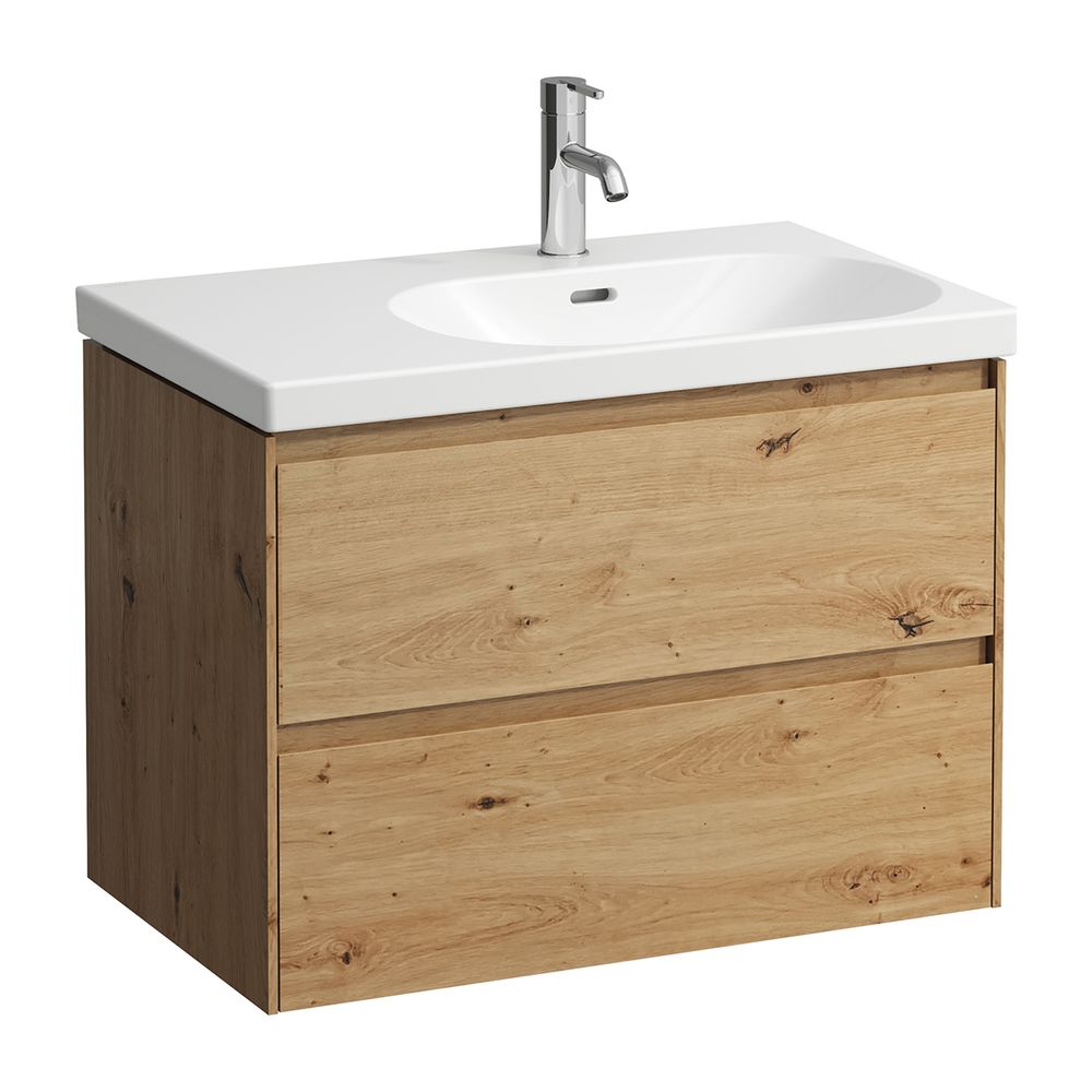 Laufen Waschtischunterbau LANI 448x735x515mm, Wildeiche, 2 Schubladen, Griffleis... LAUFEN-H4035821122671 7612738041243 (Abb. 1)