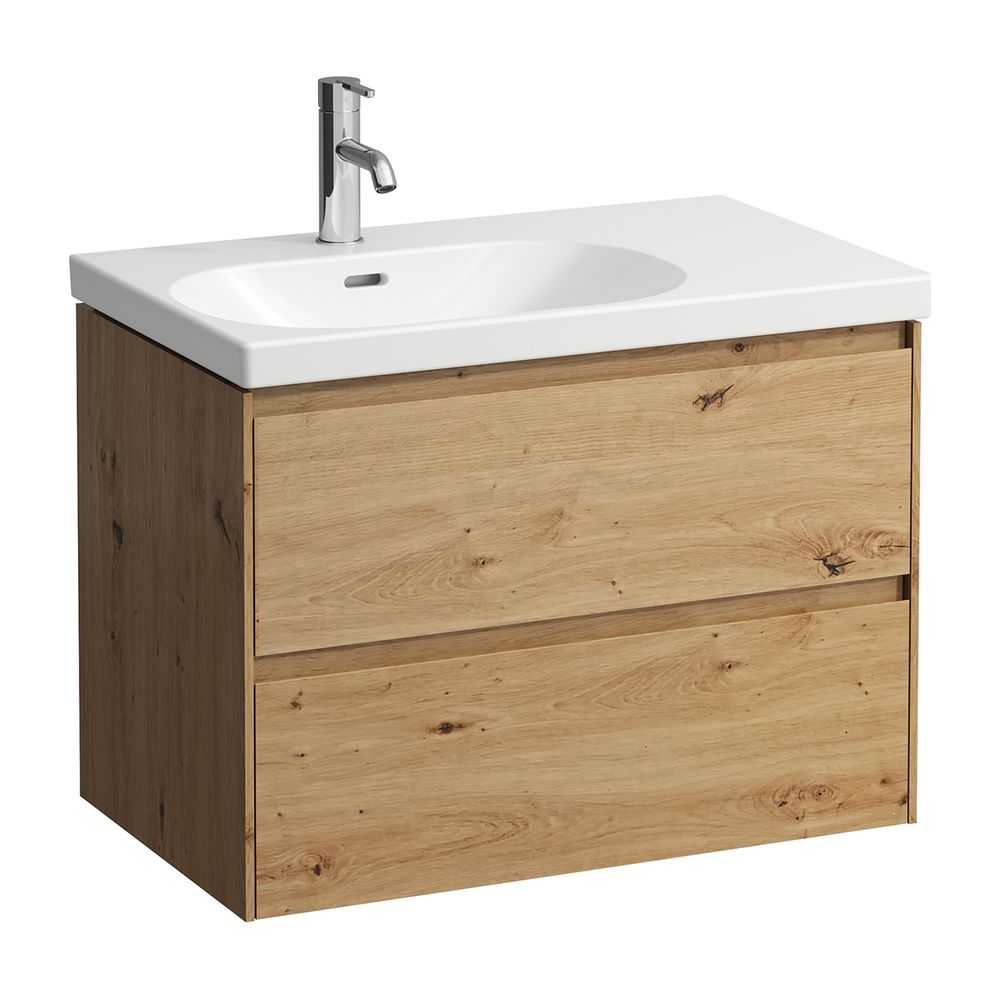 Laufen Waschtischunterbau LANI 442x750x515mm, Wildeiche, mit 2 Schubladen, Griff... LAUFEN-H4035921122671 7612738041304 (Abb. 1)