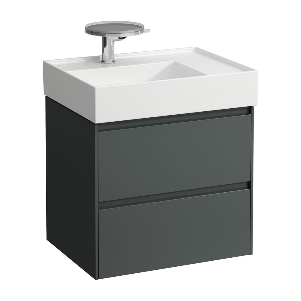 Laufen Waschtischunterbau LANI 448x584x515mm, Verkehrsgrau, 2 Schubladen, Griffl... LAUFEN-H4039321122661 7612738049294 (Abb. 1)