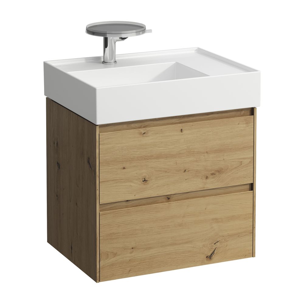 Laufen Waschtischunterbau LANI 448x584x515mm, Wildeiche, 2 Schubladen, Griffleis... LAUFEN-H4039321122671 7612738049300 (Abb. 1)