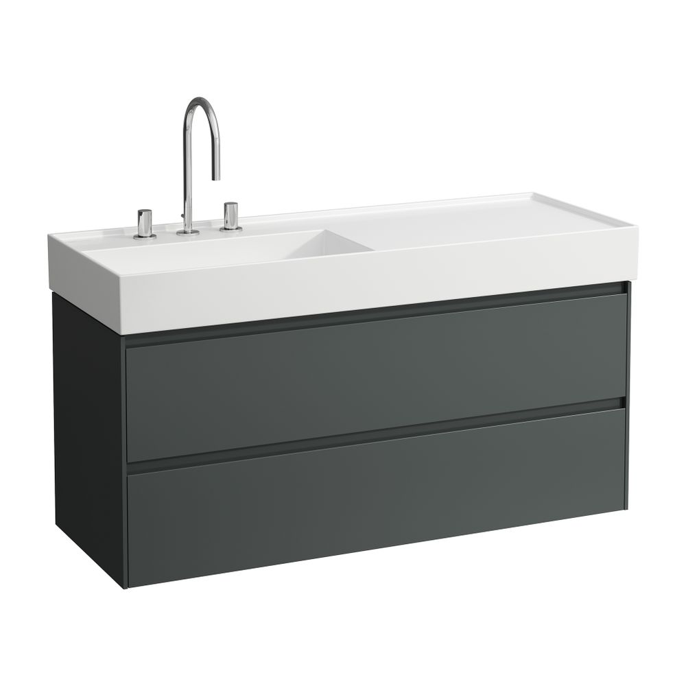 Laufen Waschtischunterbau LANI 448x1182x515mm, Verkehrsgrau, 2 Schublad., Griffl... LAUFEN-H4039721122661 7612738050498 (Abb. 1)