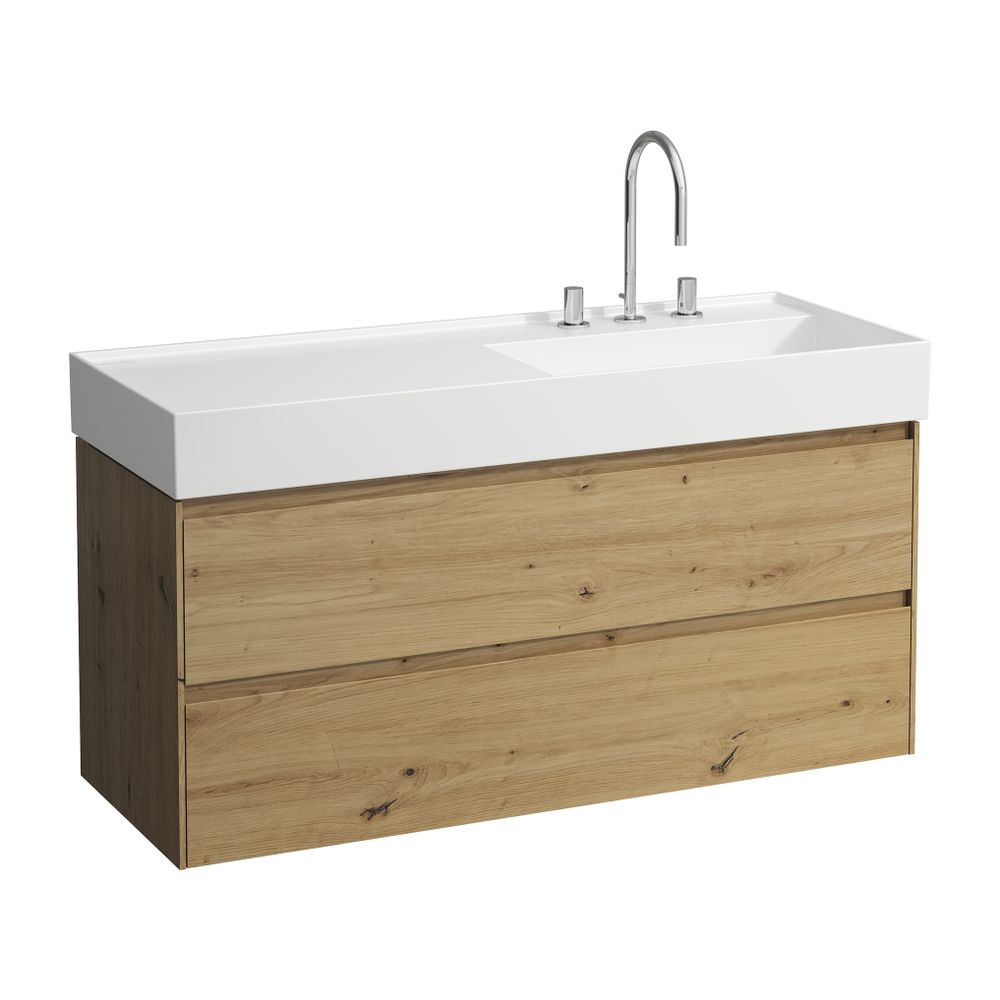 Laufen Waschtischunterbau LANI 448x1182x515mm, Wildeiche, 2 Schubladen, Grifflei... LAUFEN-H4039821122671 7612738050566 (Abb. 1)