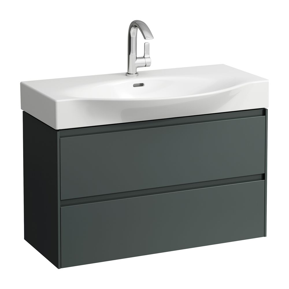 Laufen Waschtischunterbau LANI 368x882x515mm, Verkehrsgrau, mit 2 Schubladen, Gr... LAUFEN-H4042121122661 7612738051167 (Abb. 1)