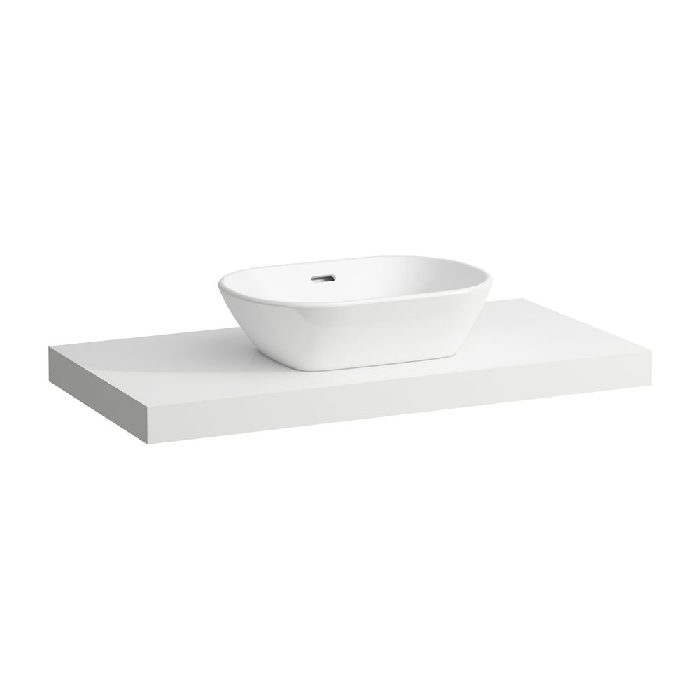 Laufen Waschtisch-Platte LANI 495x985x65mm, Mattweiß, mit Ausschnitt mittig, ink... LAUFEN-H4046611122601 7612738048433 (Abb. 1)