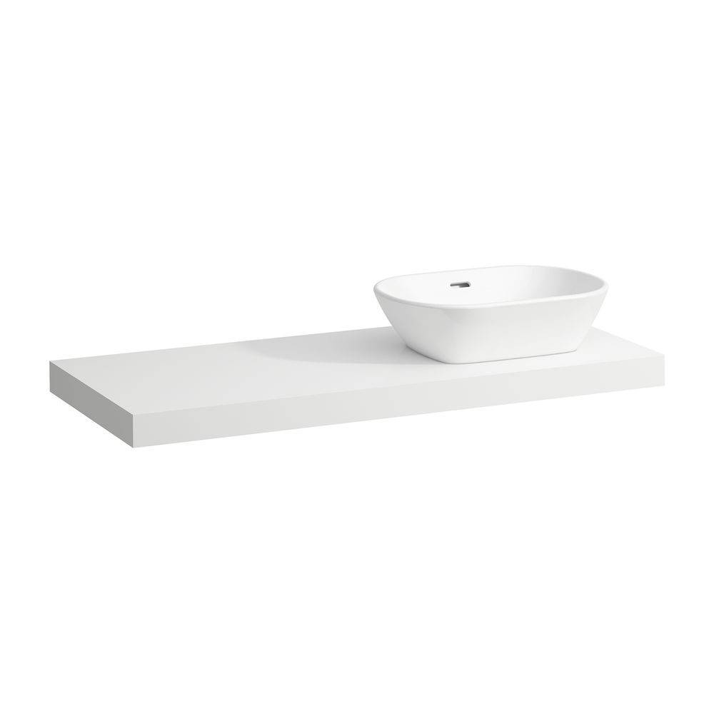 Laufen Waschtisch-Platte LANI 495x1185x65mm, Mattweiß, mit Ausschnitt rechts, in... LAUFEN-H4046731122601 7612738048570 (Abb. 1)