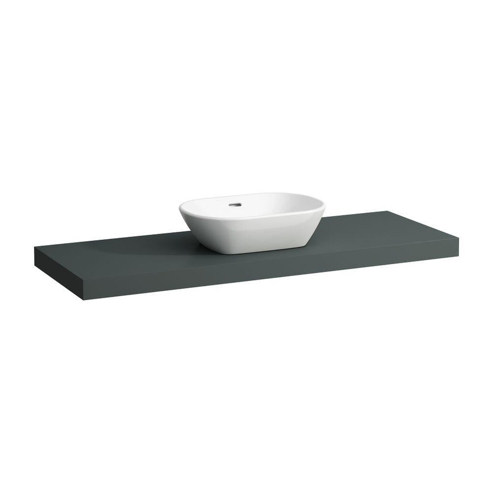 Laufen Waschtisch-Platte LANI 495x1370x65mm, Verkehrsgrau, mit Ausschnitt mittig... LAUFEN-H4046811122661 7612738048686 (Abb. 1)