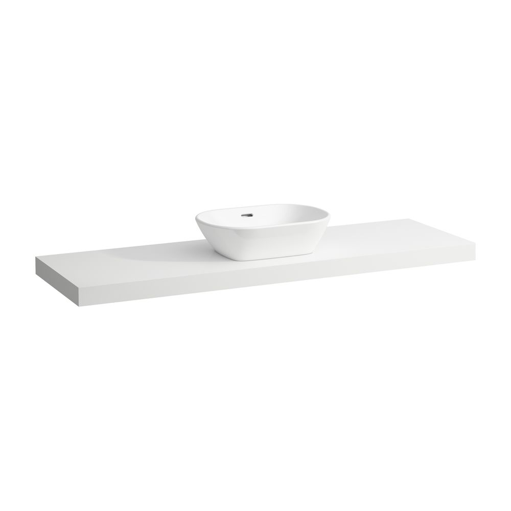 Laufen Waschtisch-Platte LANI 495x1570x65mm, Mattweiß, mit Ausschnitt mittig, in... LAUFEN-H4046911122601 7612738048822 (Abb. 1)