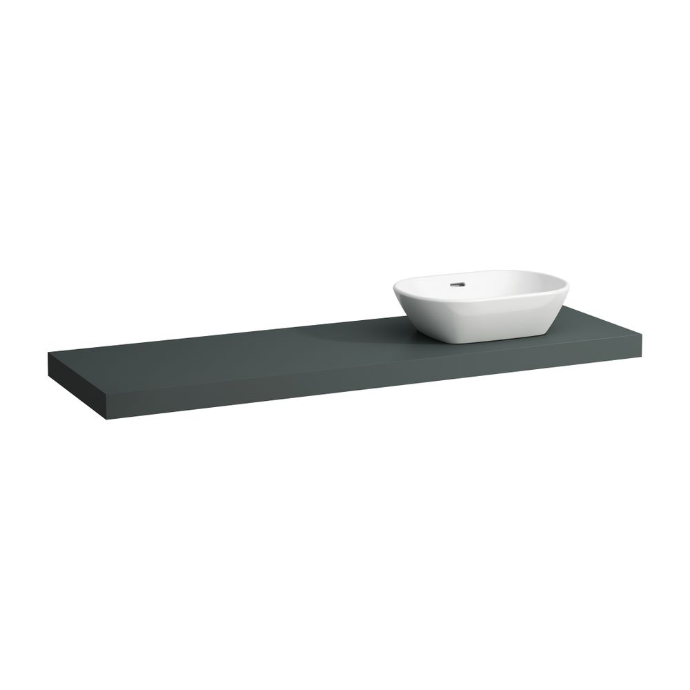Laufen Waschtisch-Platte LANI 495x1570x65mm, Verkehrsgrau, mit Ausschnitt rechts... LAUFEN-H4046931122661 7612738048891 (Abb. 1)