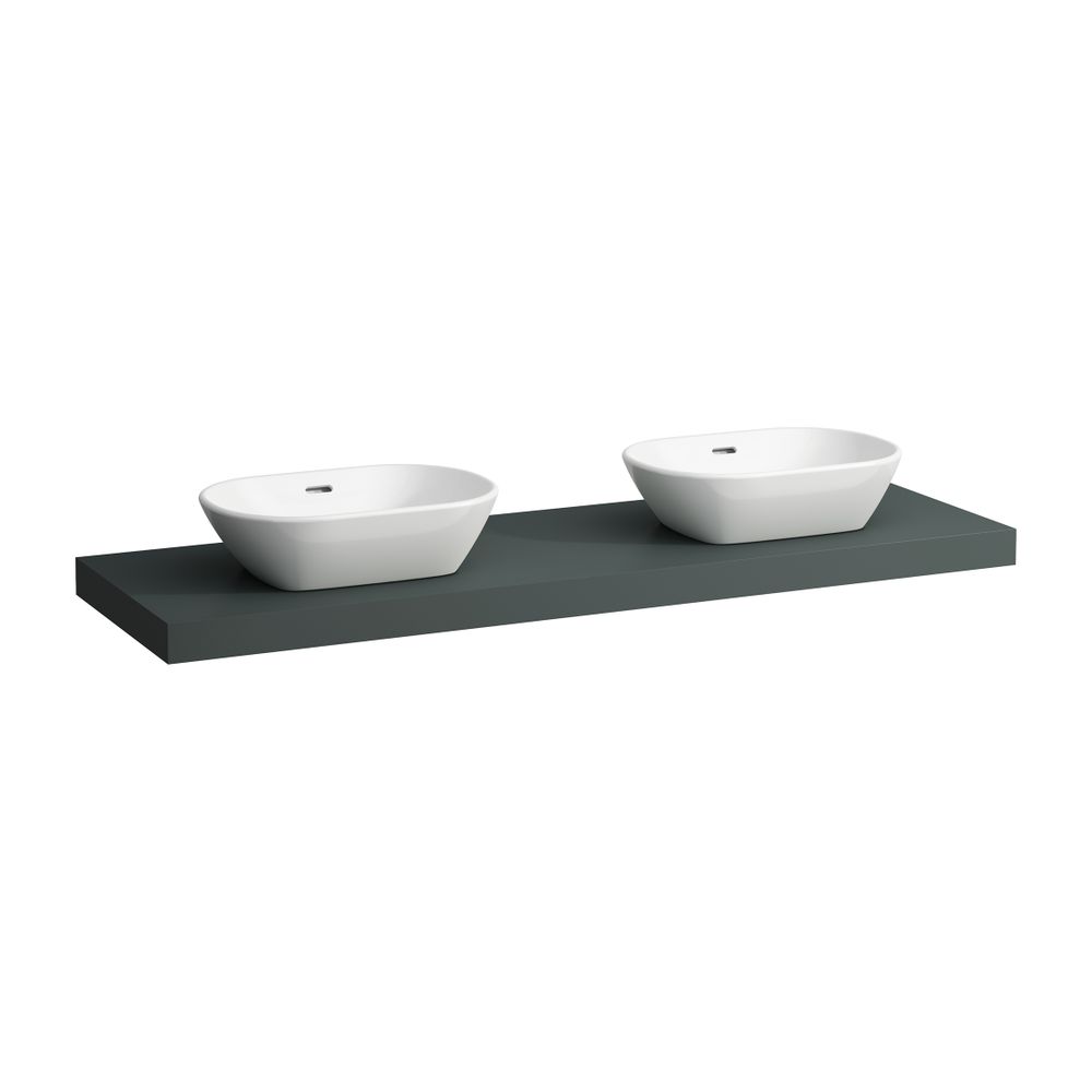 Laufen Waschtisch-Platte LANI 495x1570x65mm, Verkehrsgrau, mit Ausschnitt links/... LAUFEN-H4046941122661 7612738049348 (Abb. 1)
