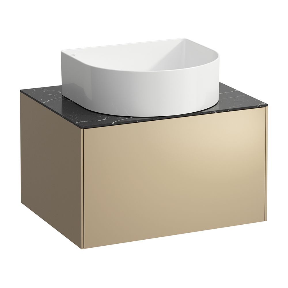 Laufen Schubladenelement Sonar 580x340x450mm, Gold/Nero Marquina, Aussch. mittig... LAUFEN-H4054010341401 7612738946753 (Abb. 1)