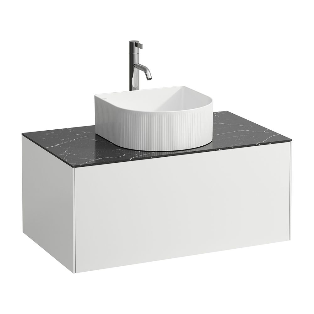Laufen Schubladenelement Sonar 780x340x450mm, Mattweiß/Nero Marquina, Aussch. mi... LAUFEN-H4054150341431 7612738970512 (Abb. 1)