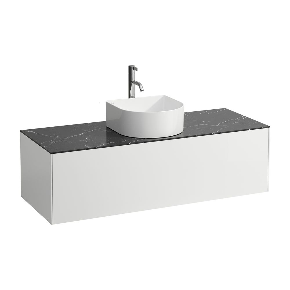 Laufen Schubladenelement Sonar 1180x340x450mm, Mattweiß/Nero Marquina, Aussch. m... LAUFEN-H4054250341431 7612738970604 (Abb. 1)
