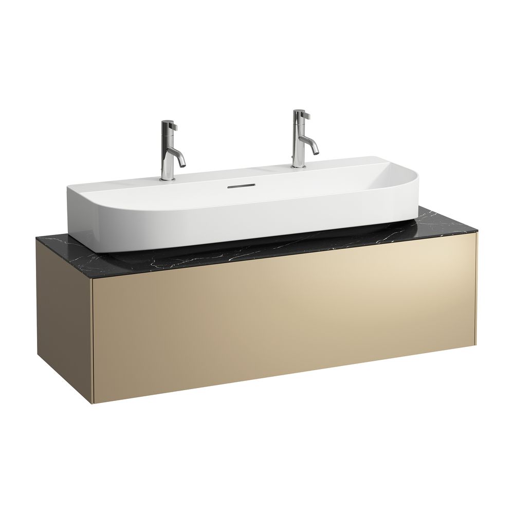 Laufen Schubladenelement Sonar 1180x340x450mm, Gold/Nero Marquina, 1 Schubl., Au... LAUFEN-H4054610341401 7612738946937 (Abb. 1)