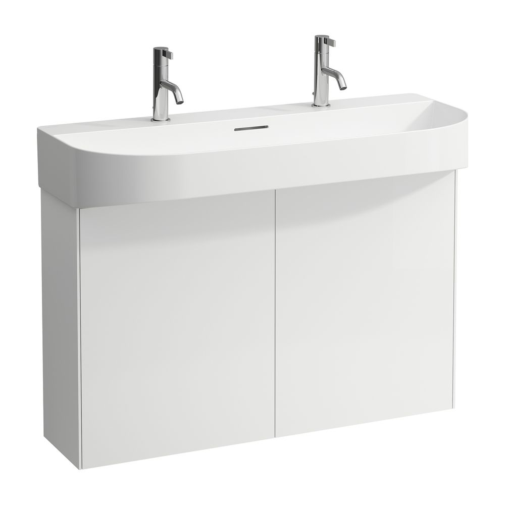 Laufen Waschtischunterbau Sonar 240x974x600mm, Mattweiß, 2 Türen mit Push/Pull F... LAUFEN-H4054840341701 7612738970833 (Abb. 1)