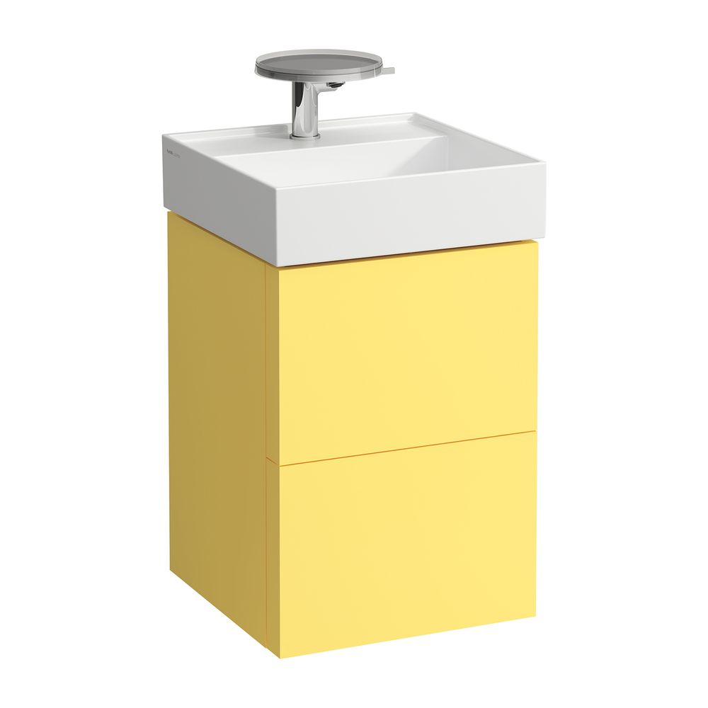 Laufen Waschtischunterbau Kartell 450x440x600mm, Senfgelb, 2 Schubladen, mit Pus... LAUFEN-H4075080336441 7612738971243 (Abb. 1)