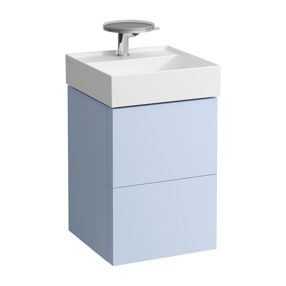 Laufen Waschtischunterbau Kartell 450x440x600mm, Graublau, 2 Schubladen, mit Pus... LAUFEN-H4075080336451 7612738971250 (Abb. 1)