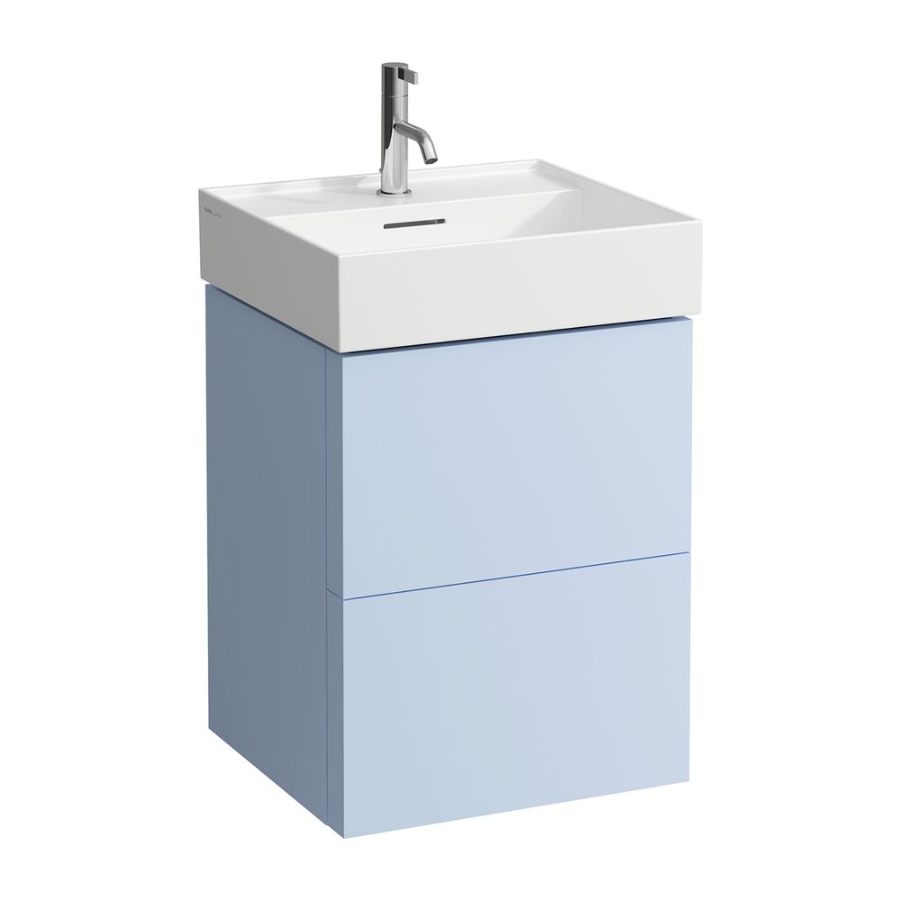 Laufen Waschtischunterbau Kartell 450x480x600mm, Graublau, 2 Schubladen, mit Pus... LAUFEN-H4075090336451 7612738971281 (Abb. 1)