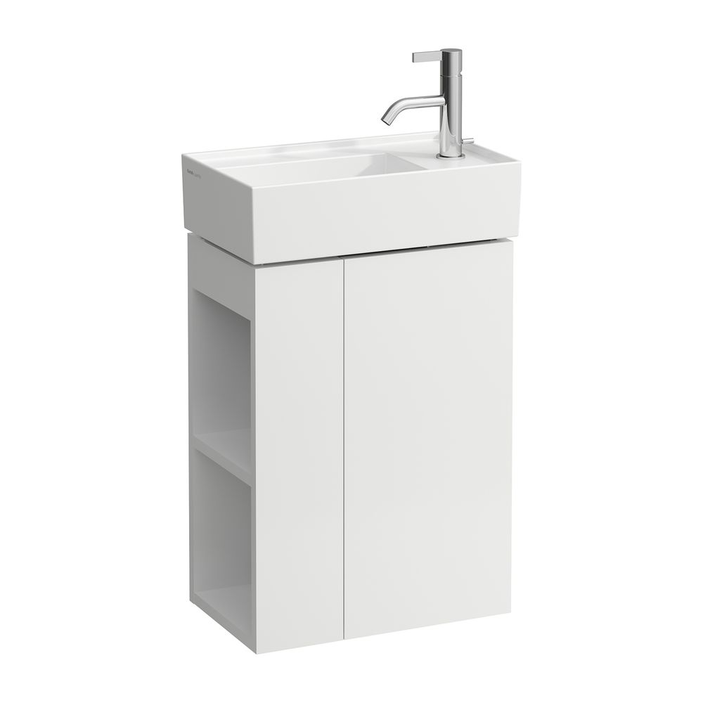 Laufen Waschtischunterbau Kartell 270x440x600mm, Mattweiß, 1 Tür rechts Regal li... LAUFEN-H4075180336401 7612738931544 (Abb. 1)