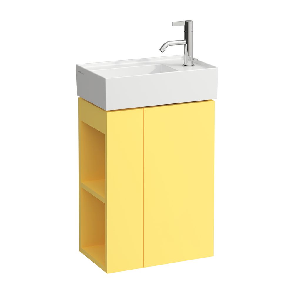 Laufen Waschtischunterbau Kartell 270x440x600mm, Senfgelb, 1 Tür rechts Regal li... LAUFEN-H4075180336441 7612738971335 (Abb. 1)
