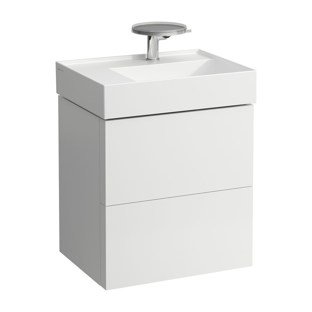Laufen Waschtischunterbau Kartell 450x580x600mm, Mattweiß, 2 Schubladen, mit Pus... LAUFEN-H4075680336401 7612738931636 (Abb. 1)
