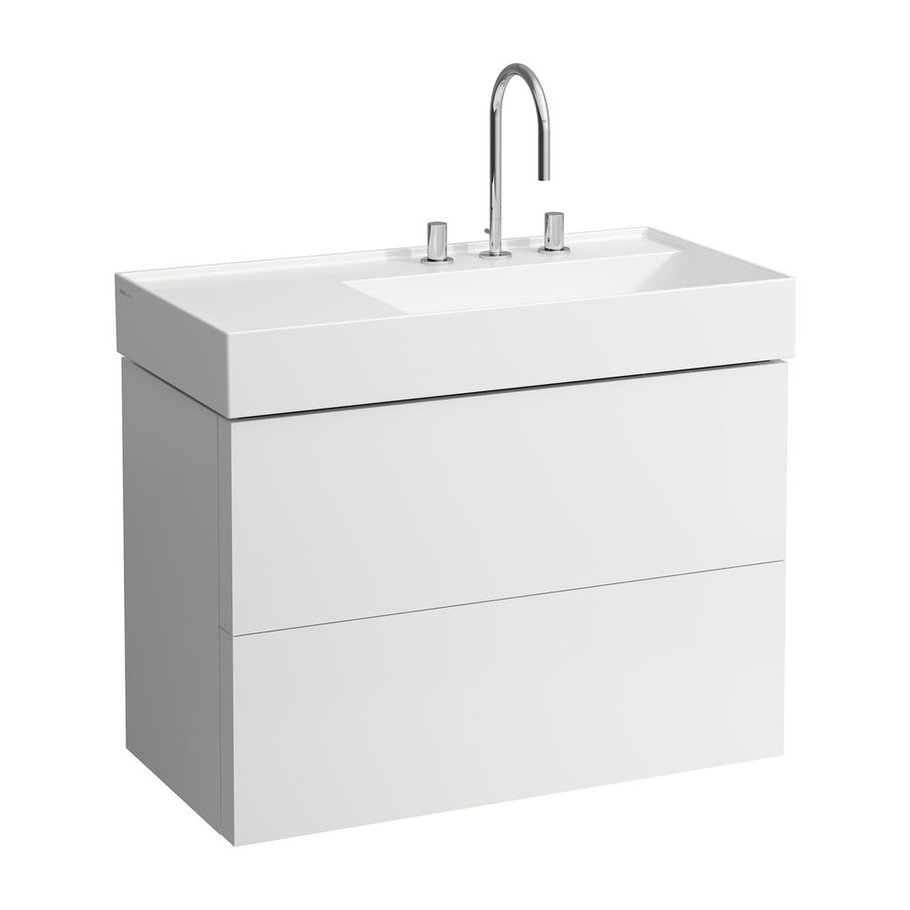 Laufen Waschtischunterbau Kartell 600x880x450mm, Mattweiß, 2 Schubladen, mit Pus... LAUFEN-H4076080336401 7612738931698 (Abb. 1)