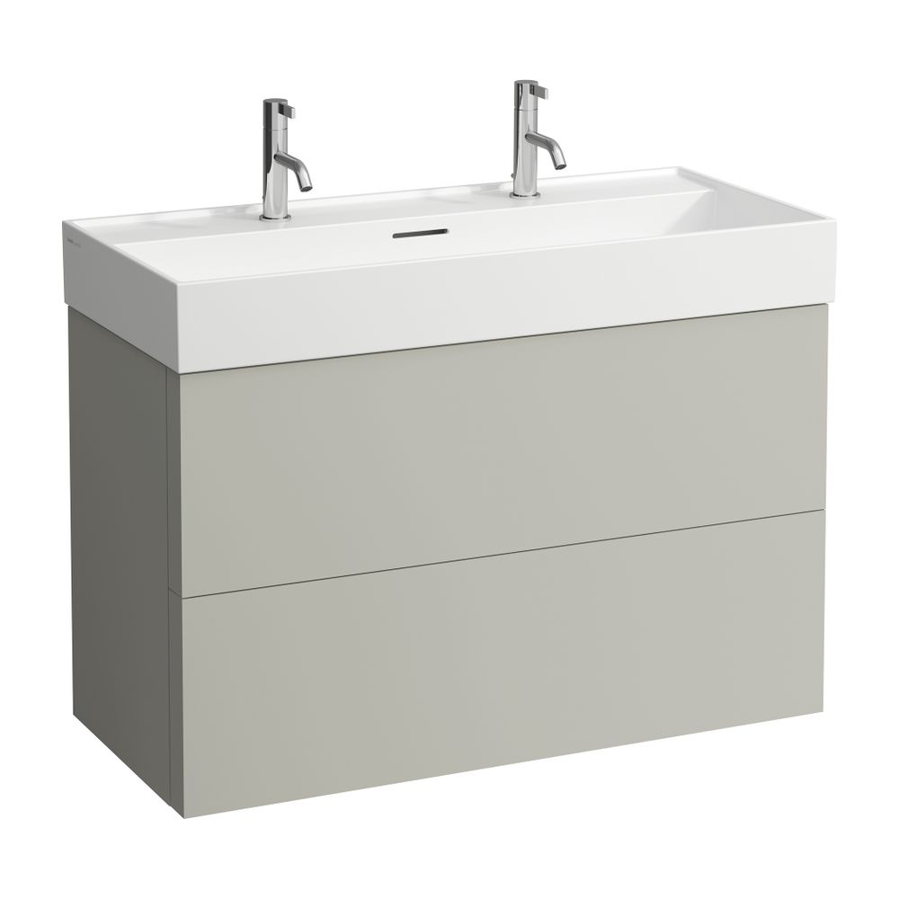 Laufen Waschtischunterbau Kartell 449x984x600mm, Kieselgrau, 2 Schubladen, mit P... LAUFEN-H4076320336411 7612738013417 (Abb. 2)