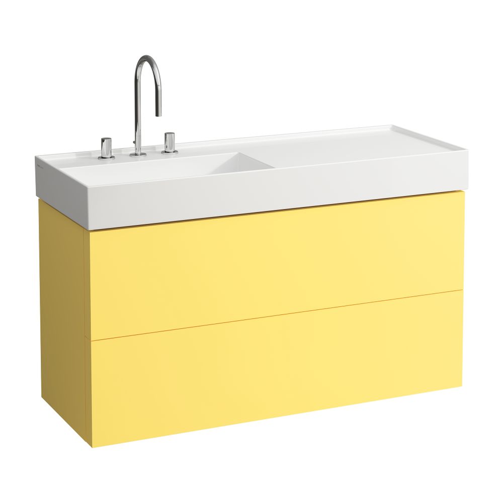 Laufen Waschtischunterbau Kartell 600x1180x450mm, Senfgelb, 2 Schubladen, mit Pu... LAUFEN-H4076480336441 7612738971519 (Abb. 1)