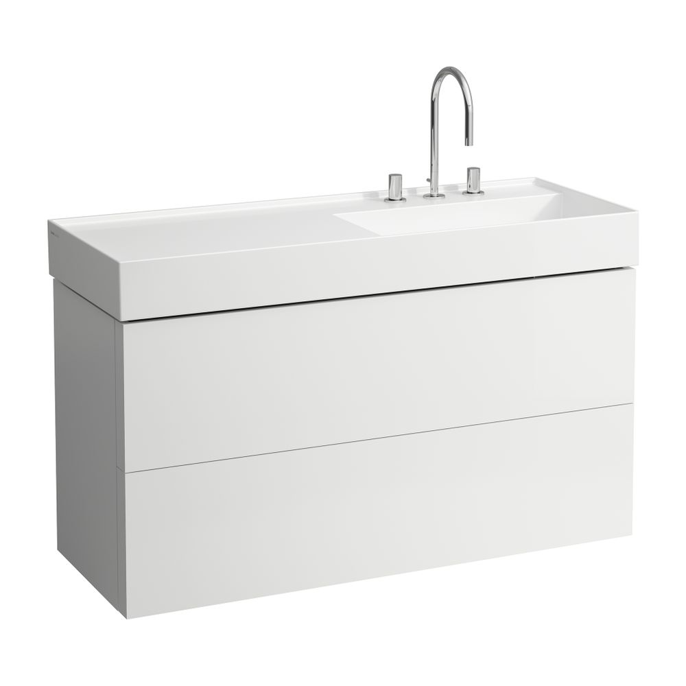 Laufen Waschtischunterbau Kartell 600x1180x450mm, Mattweiß, 2 Schubladen, mit Pu... LAUFEN-H4076490336401 7612738958053 (Abb. 1)