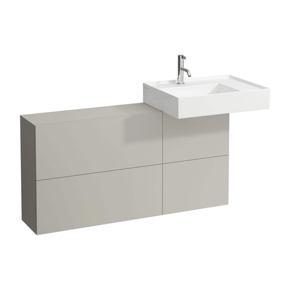 Laufen Waschtischunterbau Kartell 270x1200x608mm, Kieselgrau, 1 Tür 2 Klappen re... LAUFEN-H4082920336411 7612738915421 (Abb. 1)