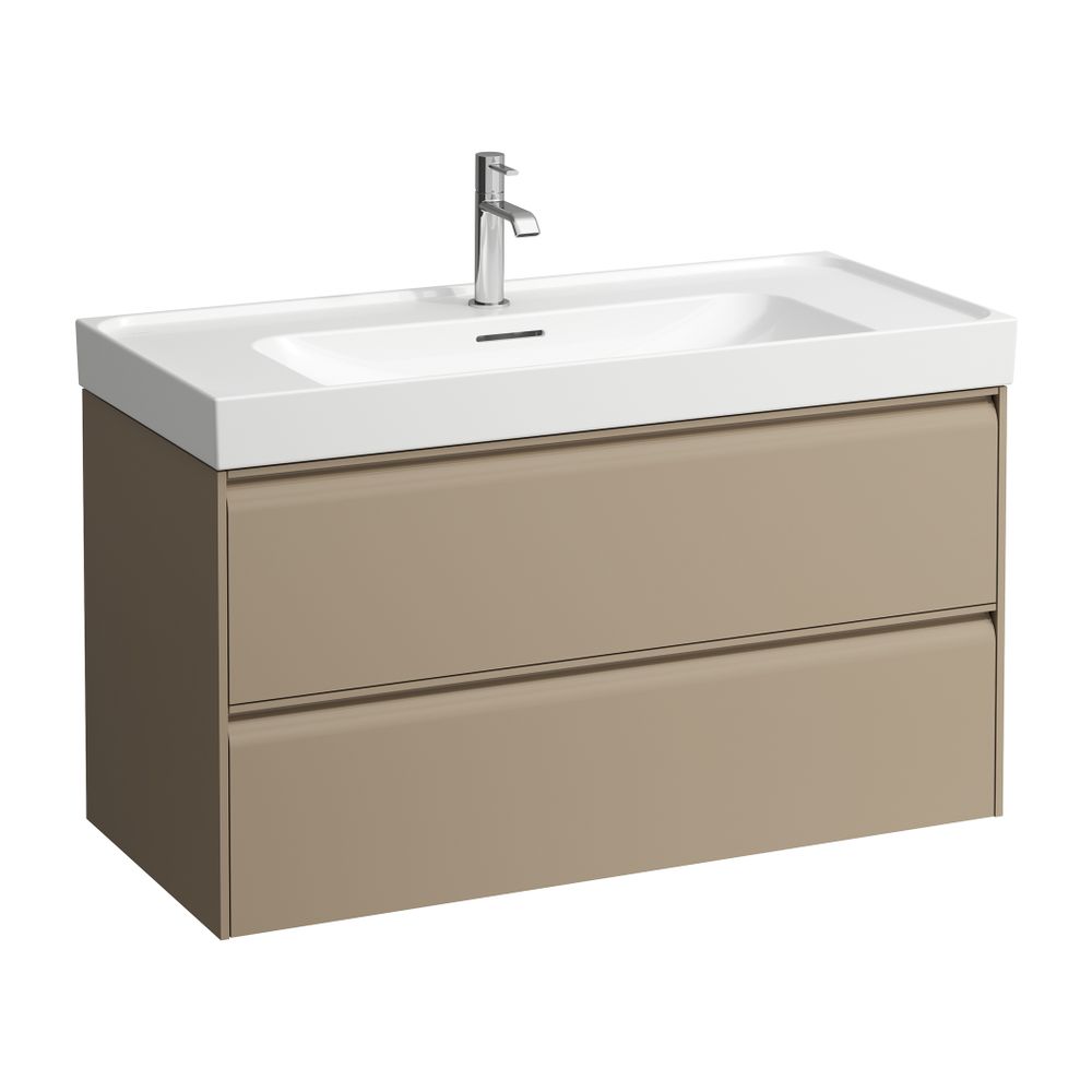 Laufen Waschtischunterbau MEDA 448x984x515mm, Cappuccino, 2 Schubladen, 1 Ordnun... LAUFEN-H4216220114651 7612738095697 (Abb. 1)