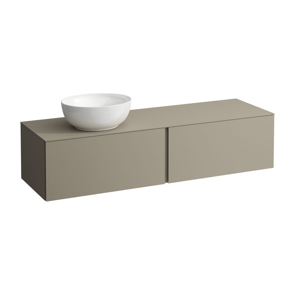Laufen Schubladenelement, Ilbagnoalessi, 1600mm, Pearlbeige, 2 Schub., Ausschn. ... LAUFEN-H4303520972701 7612738071905 (Abb. 1)