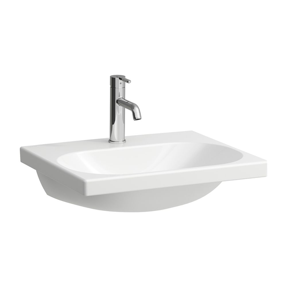 Laufen Aufsatzwaschtisch LUA 460x550x180mm, Weiß, 1 Hahnloch, ohne Überlauf, Kan... LAUFEN-H8160820001561 7612738983802 (Abb. 1)