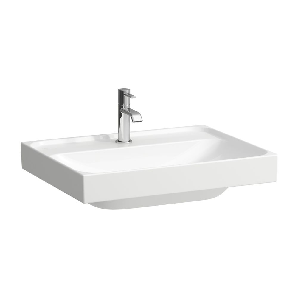 Laufen Aufsatzwaschtisch MEDA 460x600x160mm, Weiß, 1 Hahnloch, ohne Überlauf... LAUFEN-H8161130001111 7612738069056 (Abb. 1)