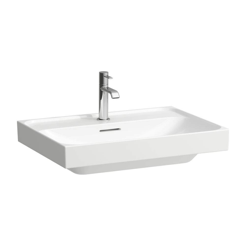 Laufen Waschtisch MEDA 460x650x160mm, Weiß, 1 Hahnloch, mit Überlauf... LAUFEN-H8101140001041 7612738062217 (Abb. 1)