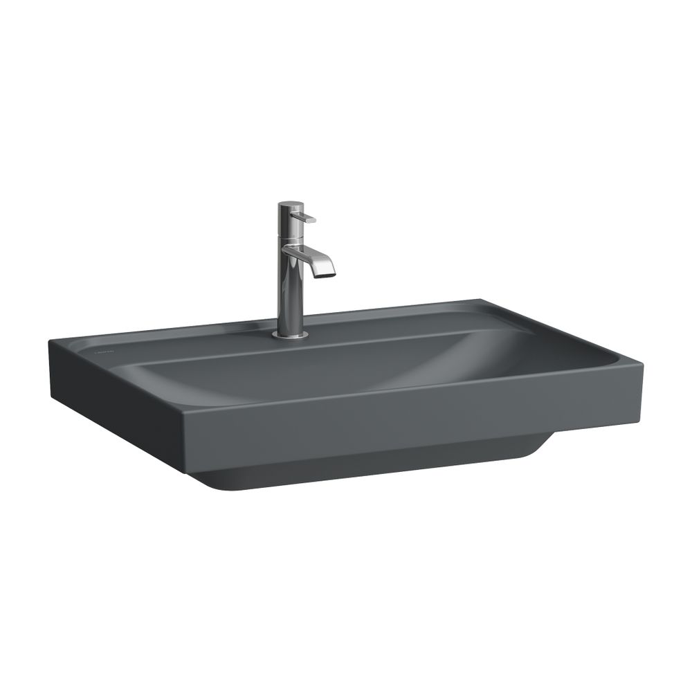 Laufen Waschtisch MEDA 460x650x160mm, Mattgraphit, 1 Hahnloch, ohne Überlauf... LAUFEN-H8101147581111 7612738063085 (Abb. 1)